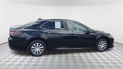 Midnight Black Metallic 2023 Toyota Camry Hybrid LE