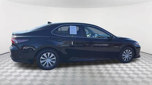 Midnight Black Metallic 2023 Toyota Camry Hybrid LE