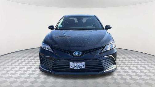 Midnight Black Metallic 2023 Toyota Camry Hybrid LE