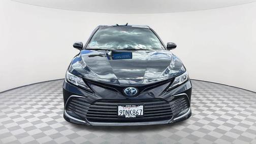 Midnight Black Metallic 2023 Toyota Camry Hybrid LE