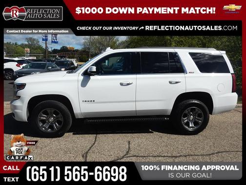 Summit White 2020 Chevrolet Tahoe LT