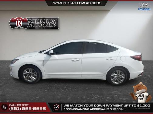 Quartz White Pearl 2020 Hyundai ELANTRA SEL