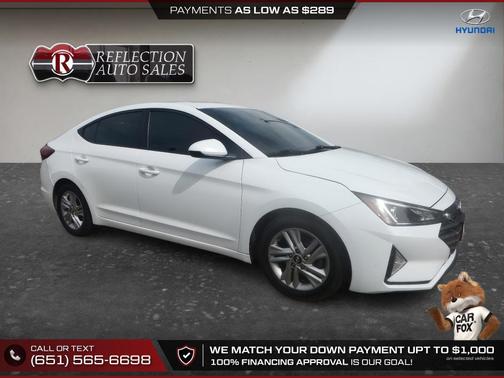 Quartz White Pearl 2020 Hyundai ELANTRA SEL