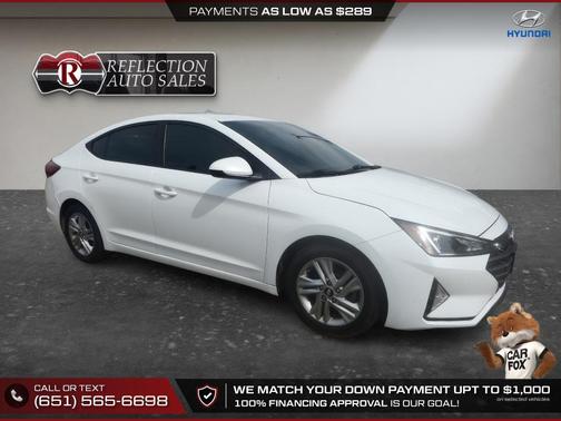 Quartz White Pearl 2020 Hyundai ELANTRA SEL