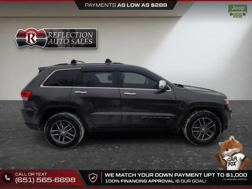 Granite Crystal Metallic Clearcoat 2017 Jeep Grand Cherokee Limited