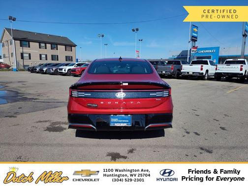 Ultimate red 2025 Hyundai SONATA Hybrid SE