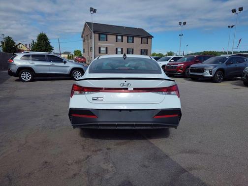 Serenity White 2025 Hyundai ELANTRA Sport