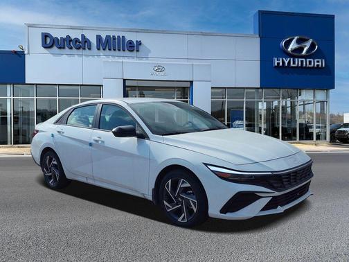 Serenity White 2025 Hyundai ELANTRA Sport