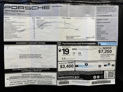 2024 Porsche Cayenne Coupe