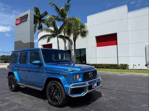 Blue 2021 Mercedes-Benz AMG G 63 4MATIC