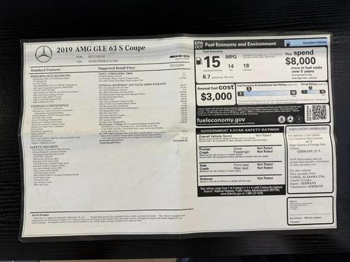 Blue 2019 Mercedes-Benz AMG GLE 63 S 4MATIC+