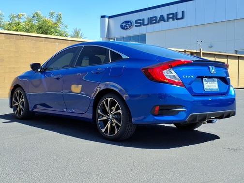 Aegean Blue Metallic 2020 Honda Civic Sport