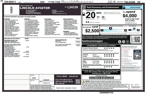 Blue Metallic 2026 Lincoln Aviator Premiere AWD