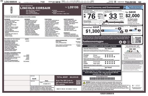 Black Metallic 2026 Lincoln Corsair Grand Touring