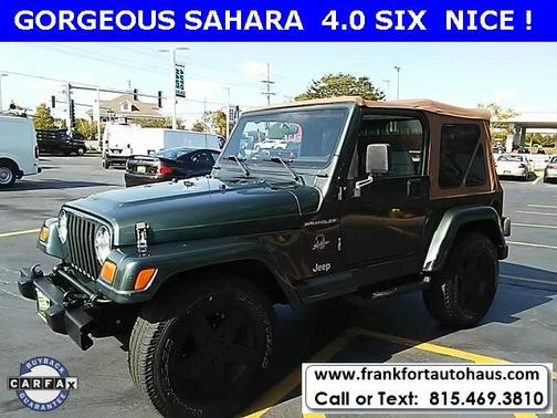 2002 Jeep Wrangler Sahara for sale in Frankfort, IL - image 1