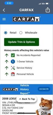 2008 Lexus ES 350 Base