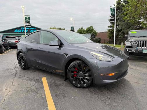 Deep Blue Metallic 2022 Tesla Model Y Performance