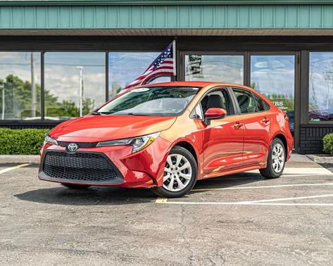 Barcelona Red Metallic 2021 Toyota Corolla LE