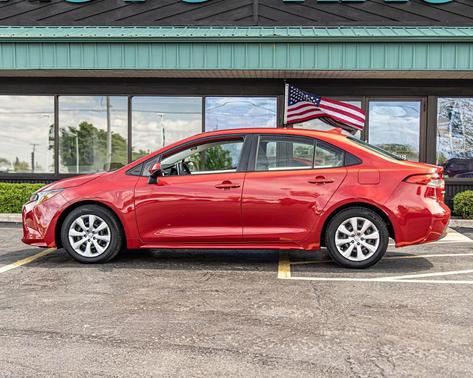 Barcelona Red Metallic 2021 Toyota Corolla LE