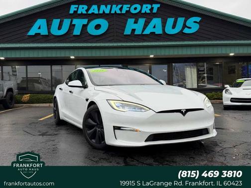 Pearl White Multi 2021 Tesla Model S Plaid