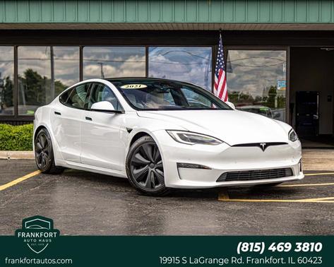 Pearl White Multi 2021 Tesla Model S Plaid