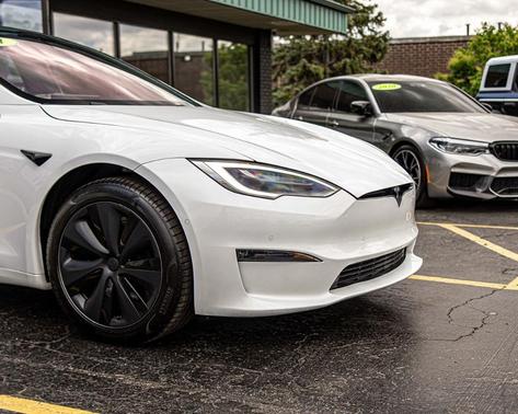 Pearl White Multi 2021 Tesla Model S Plaid