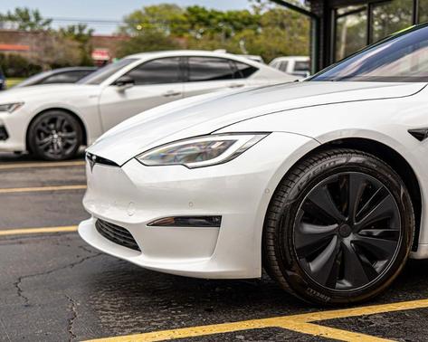 Pearl White Multi 2021 Tesla Model S Plaid