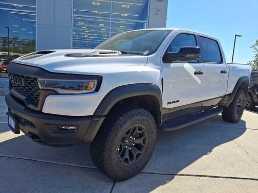 Bright White Clearcoat 2026 RAM 1500 RHO Crew Cab 4x4 5'7' Box