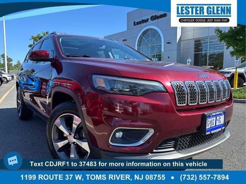 Velvet Red Pearlcoat 2019 Jeep Cherokee Limited