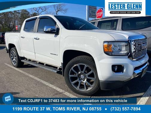 Summit White 2019 GMC Canyon Denali