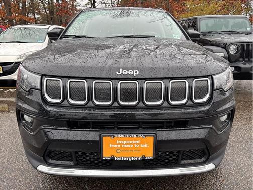 Diamond Black Crystal Pearlcoat 2022 Jeep Compass Limited