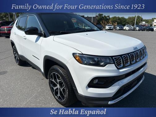 Bright White Clearcoat 2024 Jeep Compass Limited