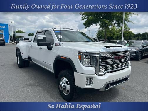 White Frost Tricoat 2022 GMC Sierra 3500 Denali