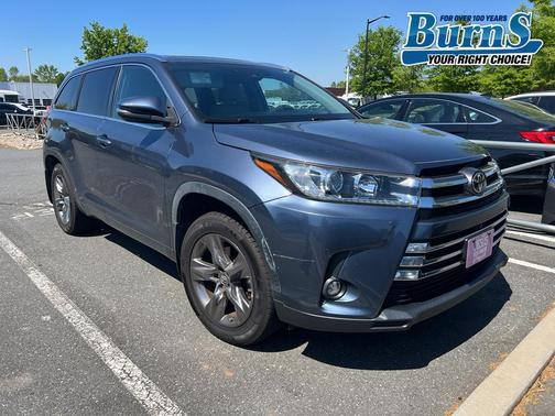 Shoreline Blue Pearl 2019 Toyota Highlander Limited Platinum