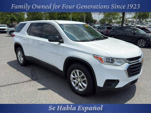 Summit White 2021 Chevrolet Traverse LS