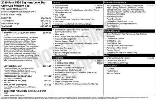 2019 RAM 1500 Big Horn