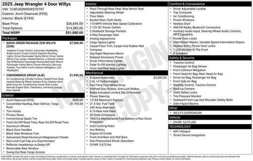 2025 Jeep Wrangler Willys