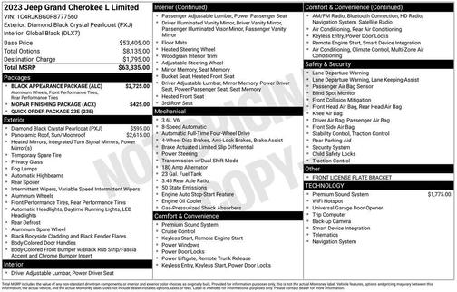 2023 Jeep Grand Cherokee L Limited