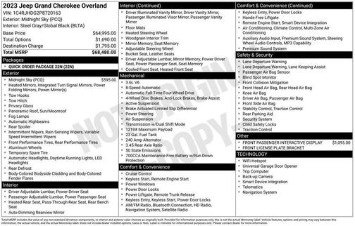 2023 Jeep Grand Cherokee Overland