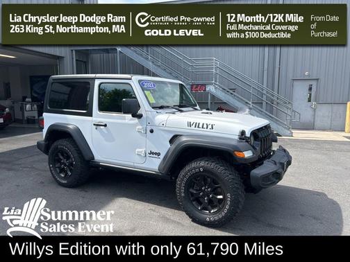 Bright White Clearcoat 2021 Jeep Wrangler Willys