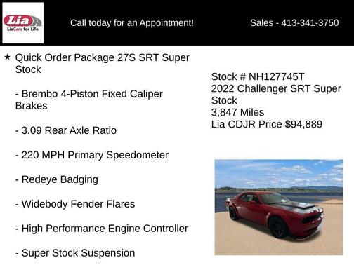 Torred Clearcoat 2022 Dodge Challenger SRT Super Stock