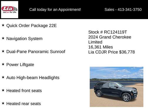 Diamond Black Crystal Pearlcoat 2024 Jeep Grand Cherokee Limited