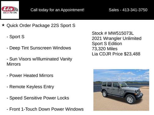 Sting-Gray Clearcoat 2021 Jeep Wrangler Unlimited Sport