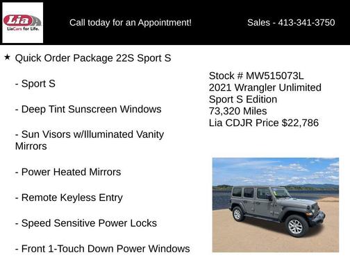 Sting-Gray Clearcoat 2021 Jeep Wrangler Unlimited Sport