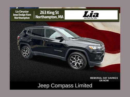 Diamond Black Crystal Pearlcoat 2025 Jeep Compass Limited