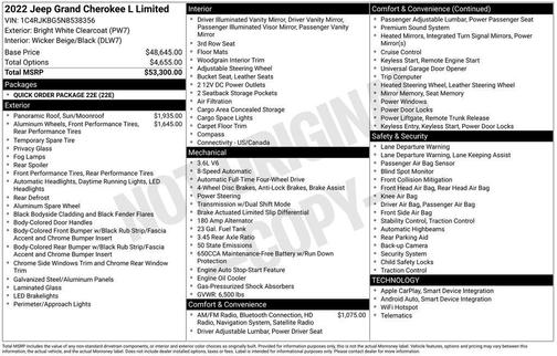 2022 Jeep Grand Cherokee L Limited