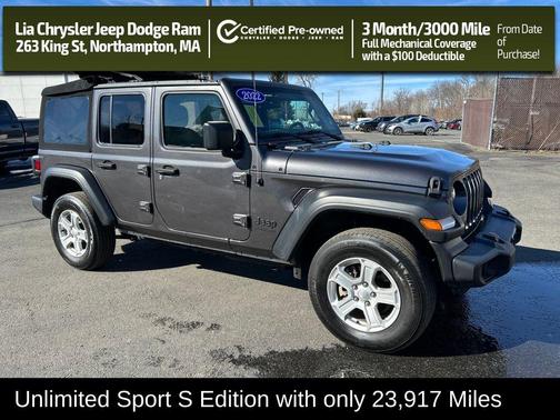 Granite Crystal Metallic Clearcoat 2022 Jeep Wrangler Unlimited Sport