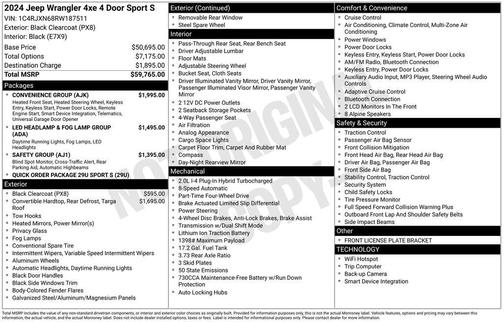 2024 Jeep Wrangler 4xe Sport S