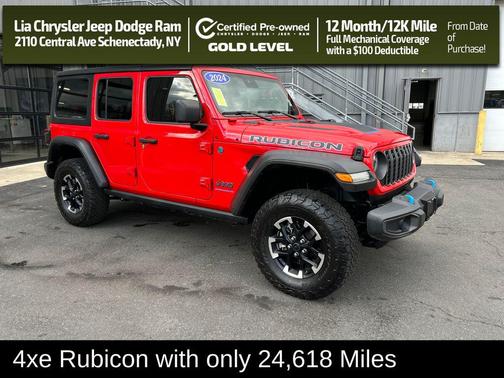 Firecracker Red Clearcoat 2024 Jeep Wrangler 4xe Rubicon