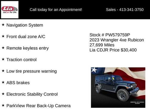 Black Clearcoat 2023 Jeep Wrangler 4xe Rubicon